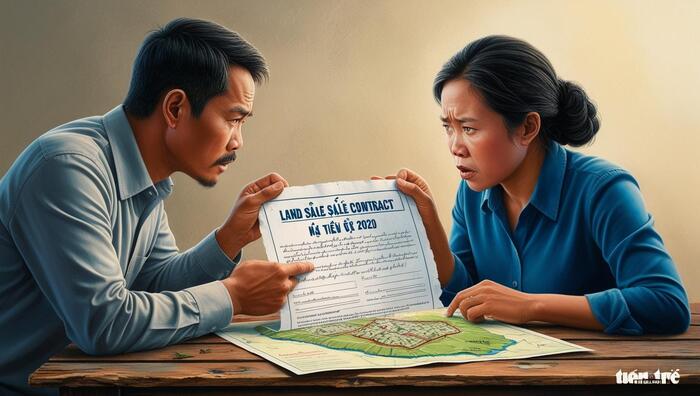 Tranh chấp đất mua bán bằng giấy tay