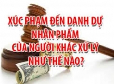 HÌNH THỨC XỬ PHẠT TỘI XÚC PHẠM DANH DỰ, NHÂN PHẨM