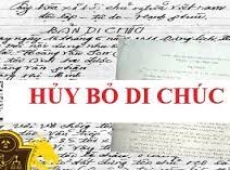 DI CHÚC SAI QUY ĐỊNH PHÁP LUẬT CÓ HỦY BỎ ĐƯỢC KHÔNG?